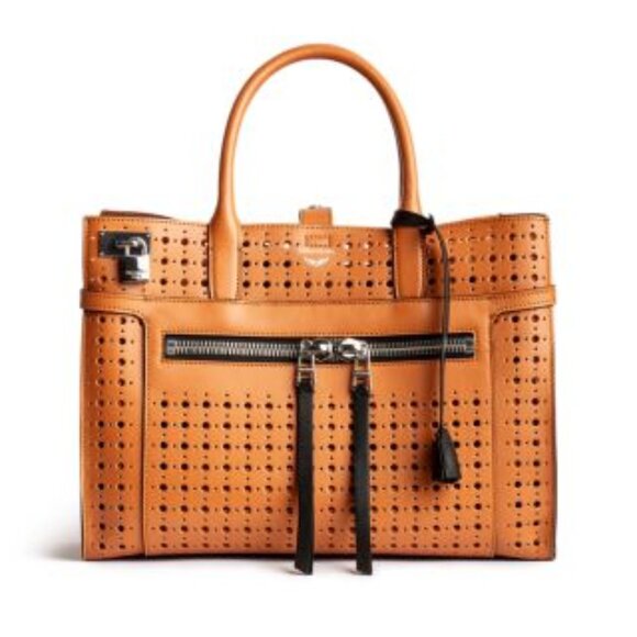 Zadig & Voltaire Tan Perforated Bag - Picture 1 of 8